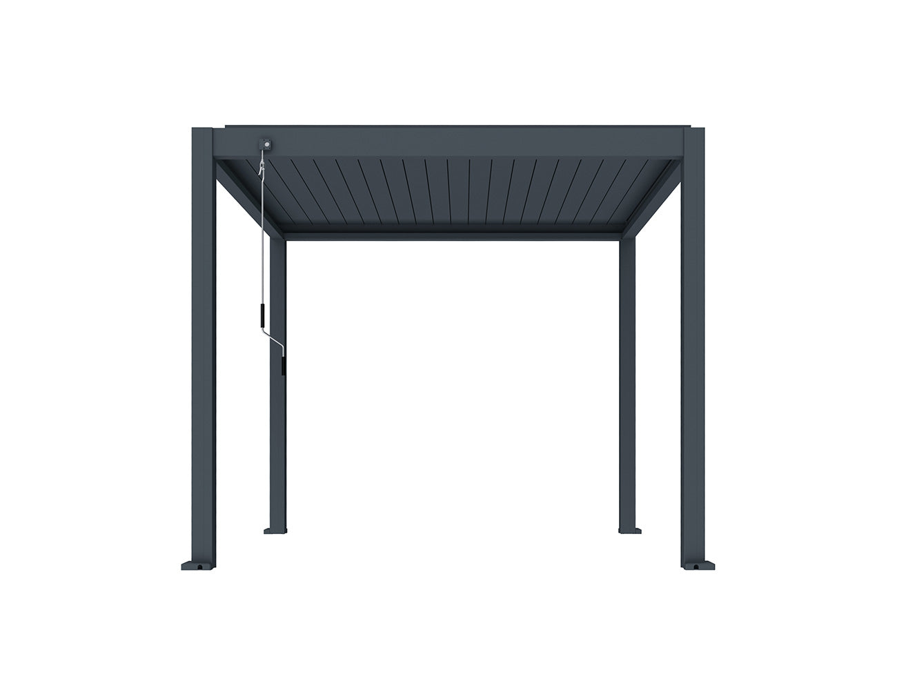 Atlantic Manual Freestanding Louvre Roof Size: 3 x 3m Color: Charcoal