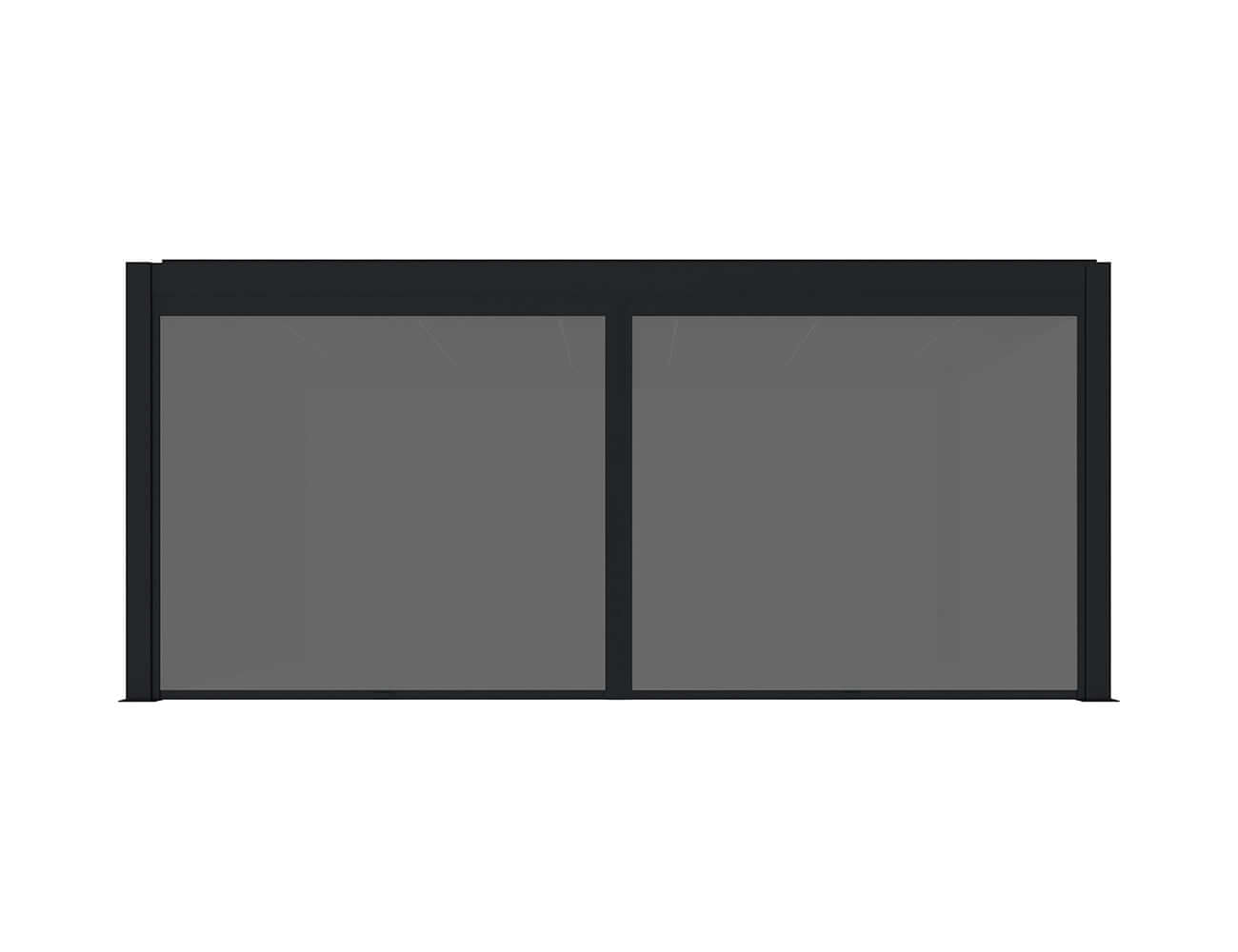 Tasman Freestanding Pergola Manual Retractable Shade Blind Size: 3m Color: Black