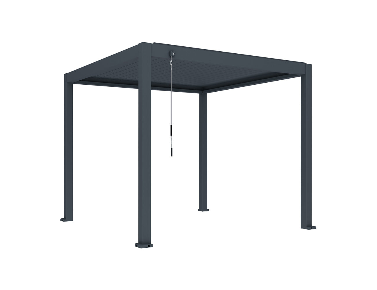 Atlantic Manual Freestanding Louvre Roof Size: 4 x 3m Color: Charcoal