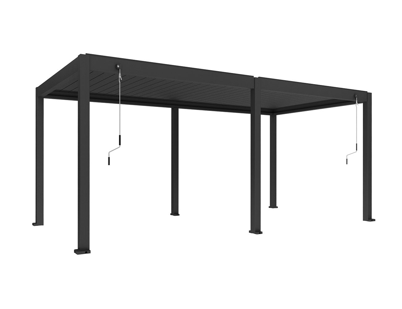 Atlantic Manual Freestanding Louvre Roof Size: 3 x 3m Color: Black