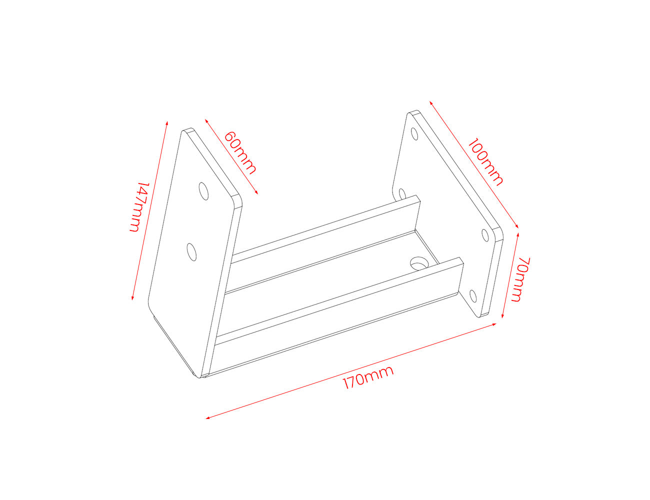 Fascia Wall Mounted Pergola Bracket Color: Black