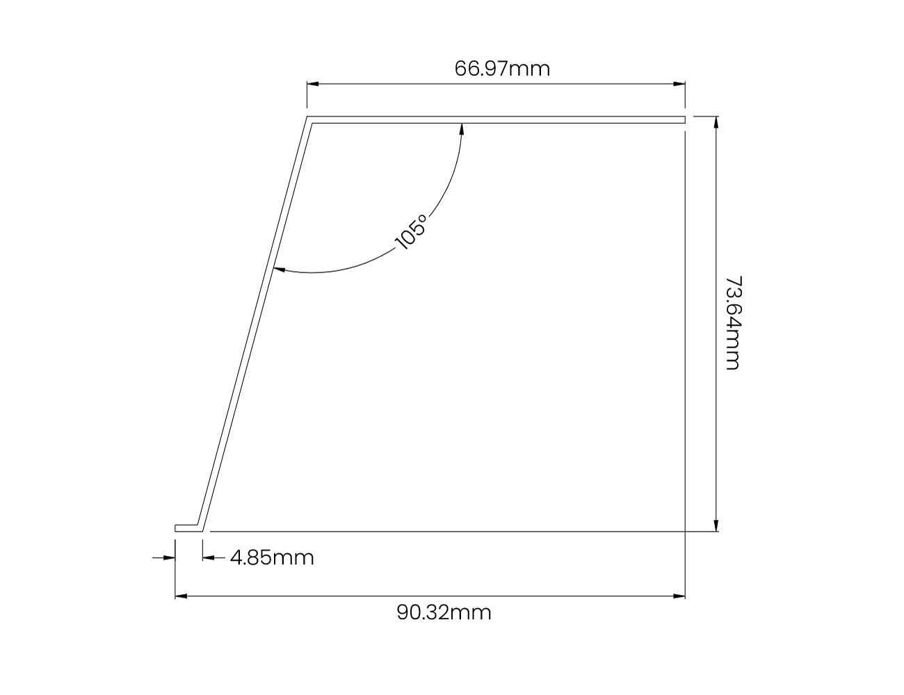 Standard Gutter Flashing 3m Color: Black