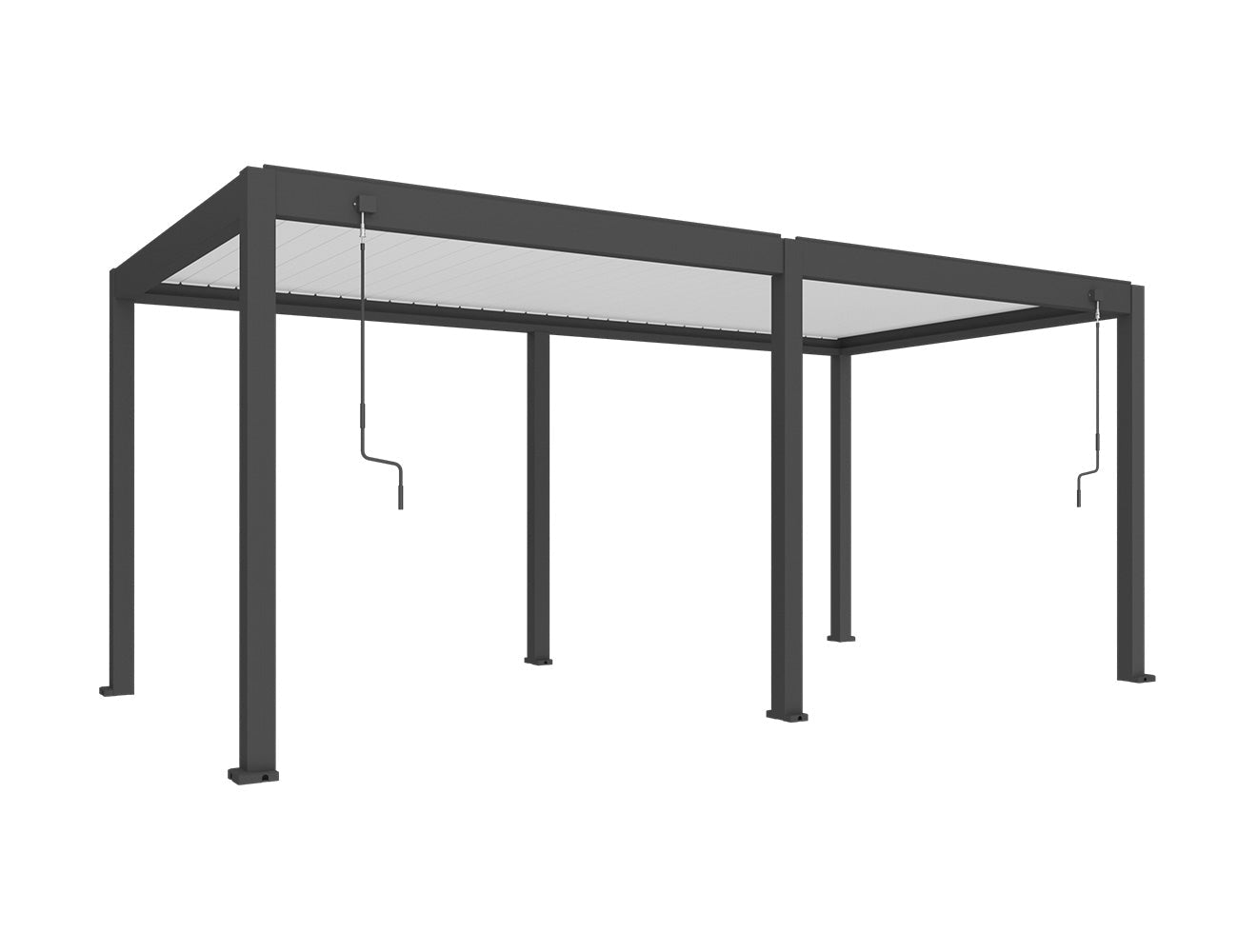 Atlantic 6×3m Manual Freestanding Aluminium Pergola