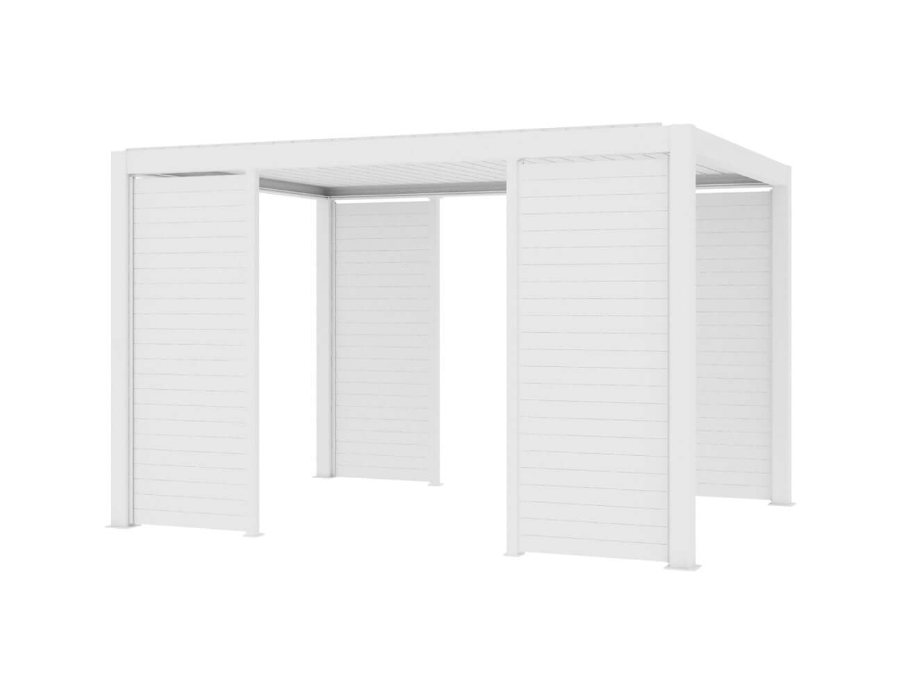 Atlantic & Caribbean Freestanding & Caspian Series Pergola Tongue and Groove Privacy Screen Size: 1.116m Colour: White