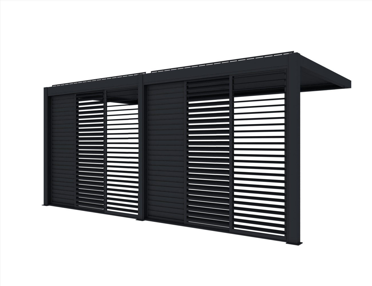 Shutter Sliding Door For Tasman Wall Mounted Pergola