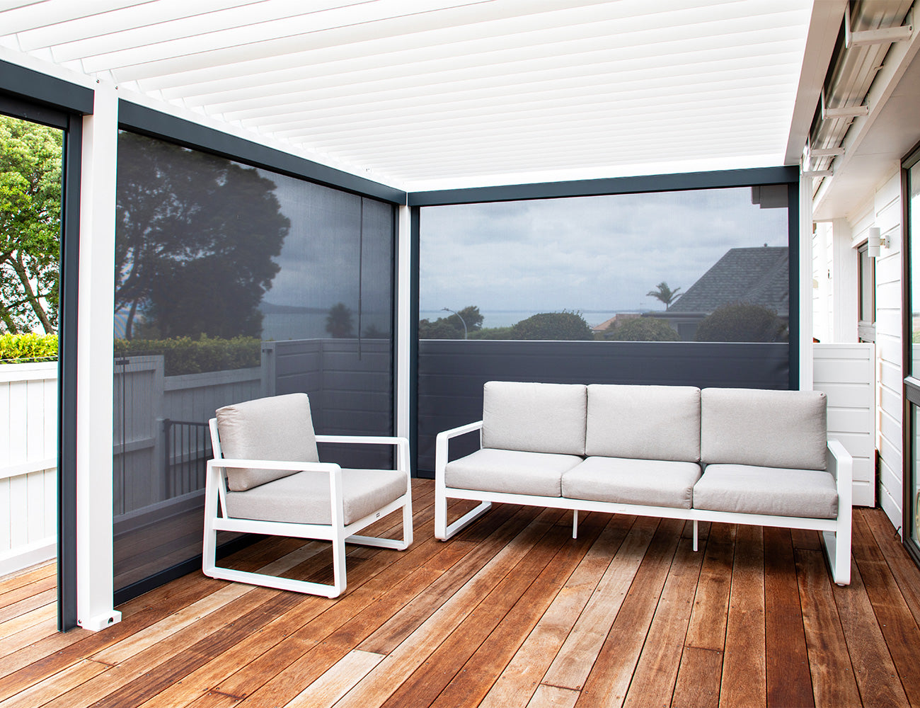 Atlantic 3×3m Manual Freestanding Aluminium Pergola