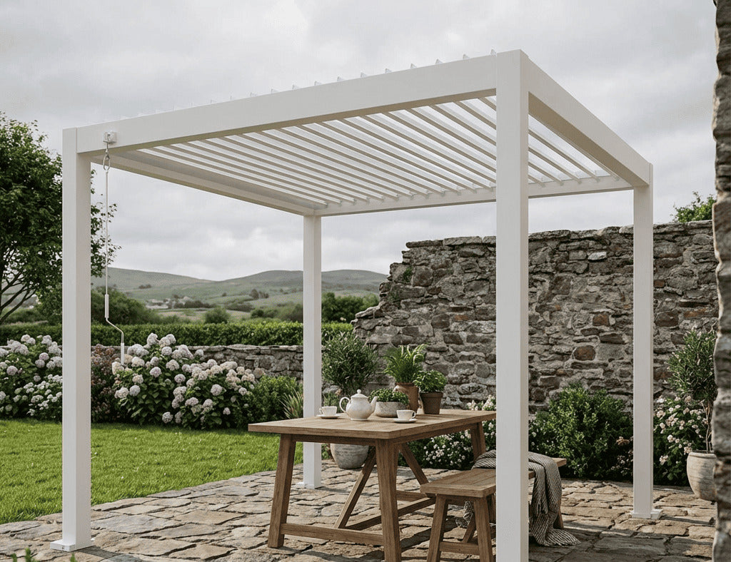 Atlantic 3×3m Manual Freestanding Aluminium Pergola