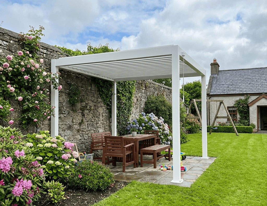 Atlantic 3×3m Manual Freestanding Aluminium Pergola
