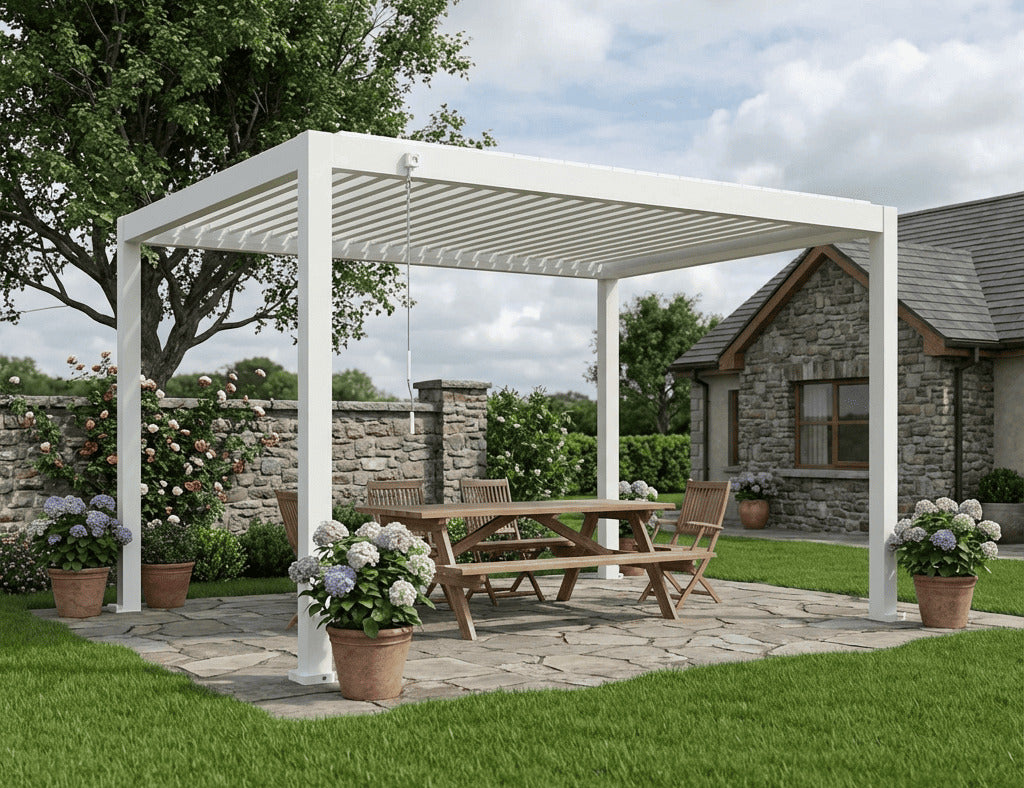 Atlantic 4×3m Manual Freestanding Aluminium Pergola