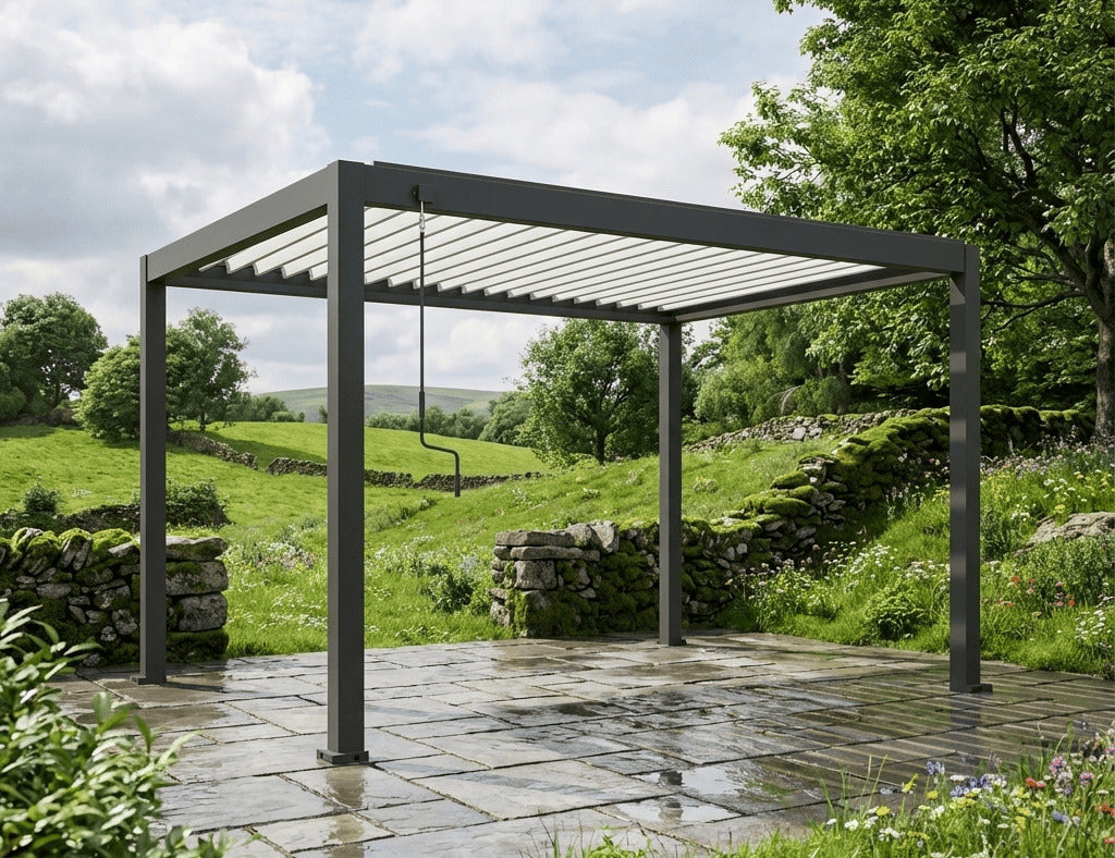 Atlantic 4×3m Manual Freestanding Aluminium Pergola