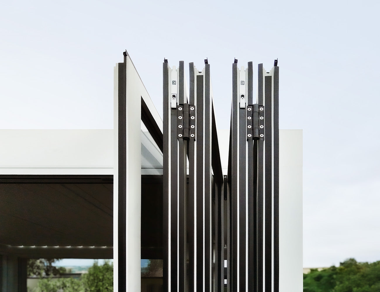 Tasman Freestanding Pergola Bifold Glass Door Size: 3m Color: Black