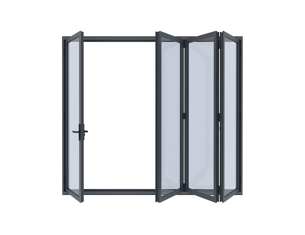 Tasman Freestanding Pergola Bifold Glass Door Size: 3m Color: Black