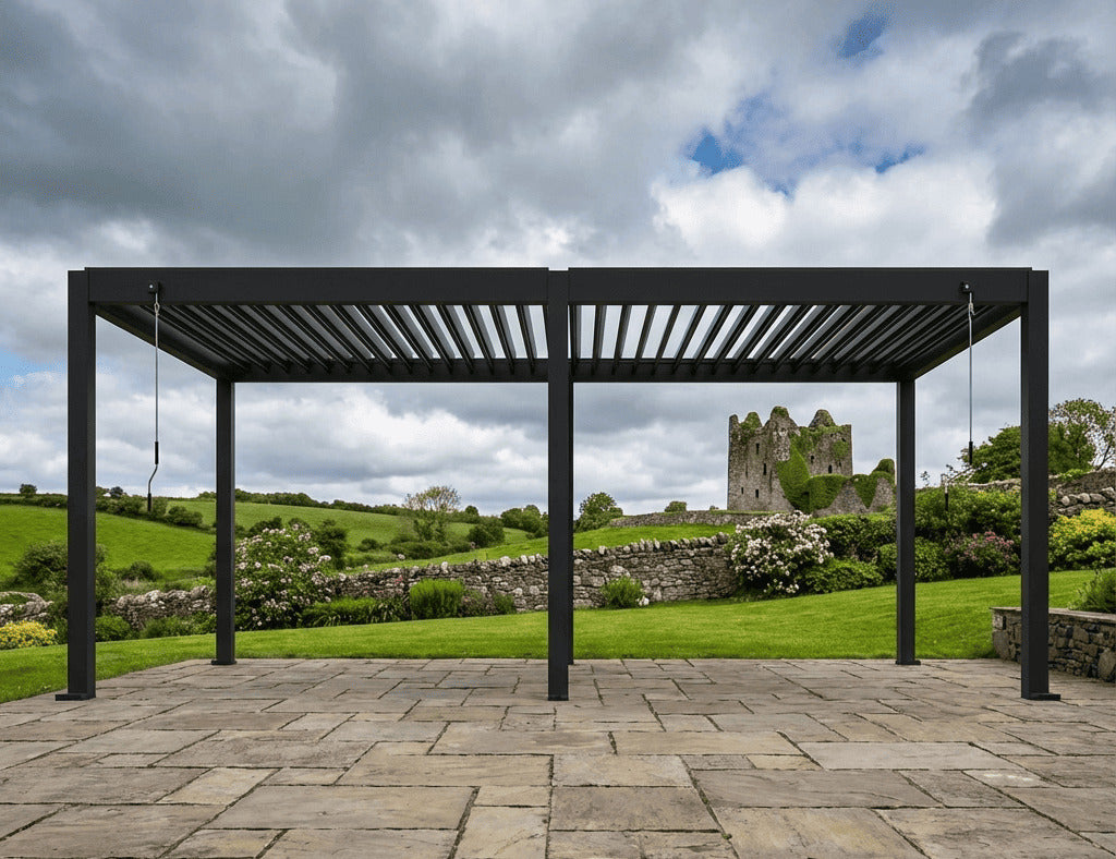 Atlantic 6×3m Manual Freestanding Aluminium Pergola