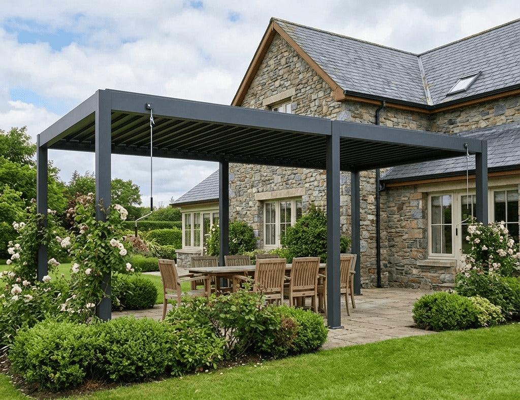 Atlantic 6×3m Manual Freestanding Aluminium Pergola