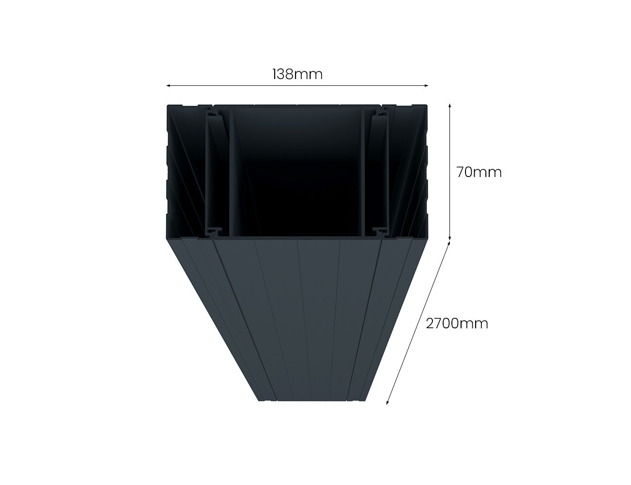 Blind post Color: White