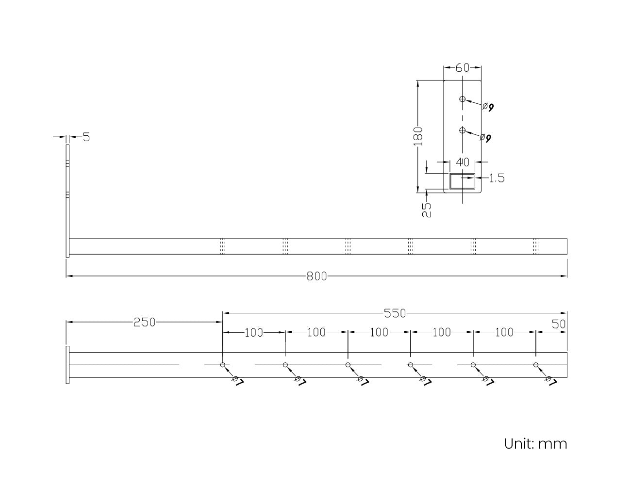 Soffit Wall Mounted Pergola Bracket Color: Black