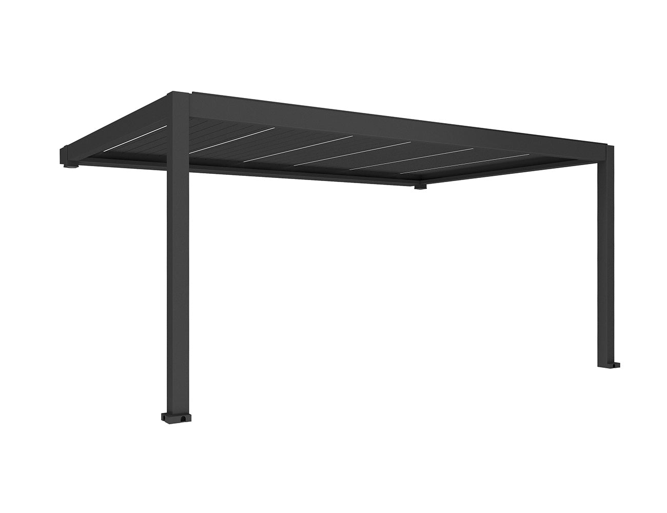 Tasman 4×4m Motorised Wall Mounted Aluminium Pergola