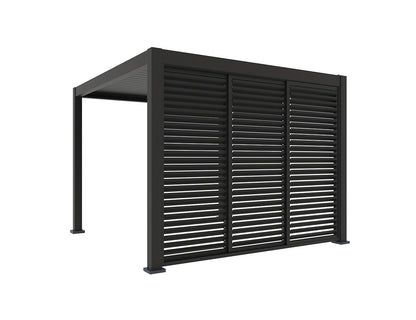 Shutter Sliding Door for Atlantic & Caribbean Freestanding & Caspian Series Pergola Size: 2.29m Colour: Charcoal