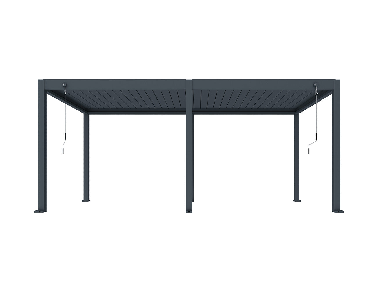 Atlantic Manual Freestanding Louvre Roof Size: 3 x 3m Color: Black
