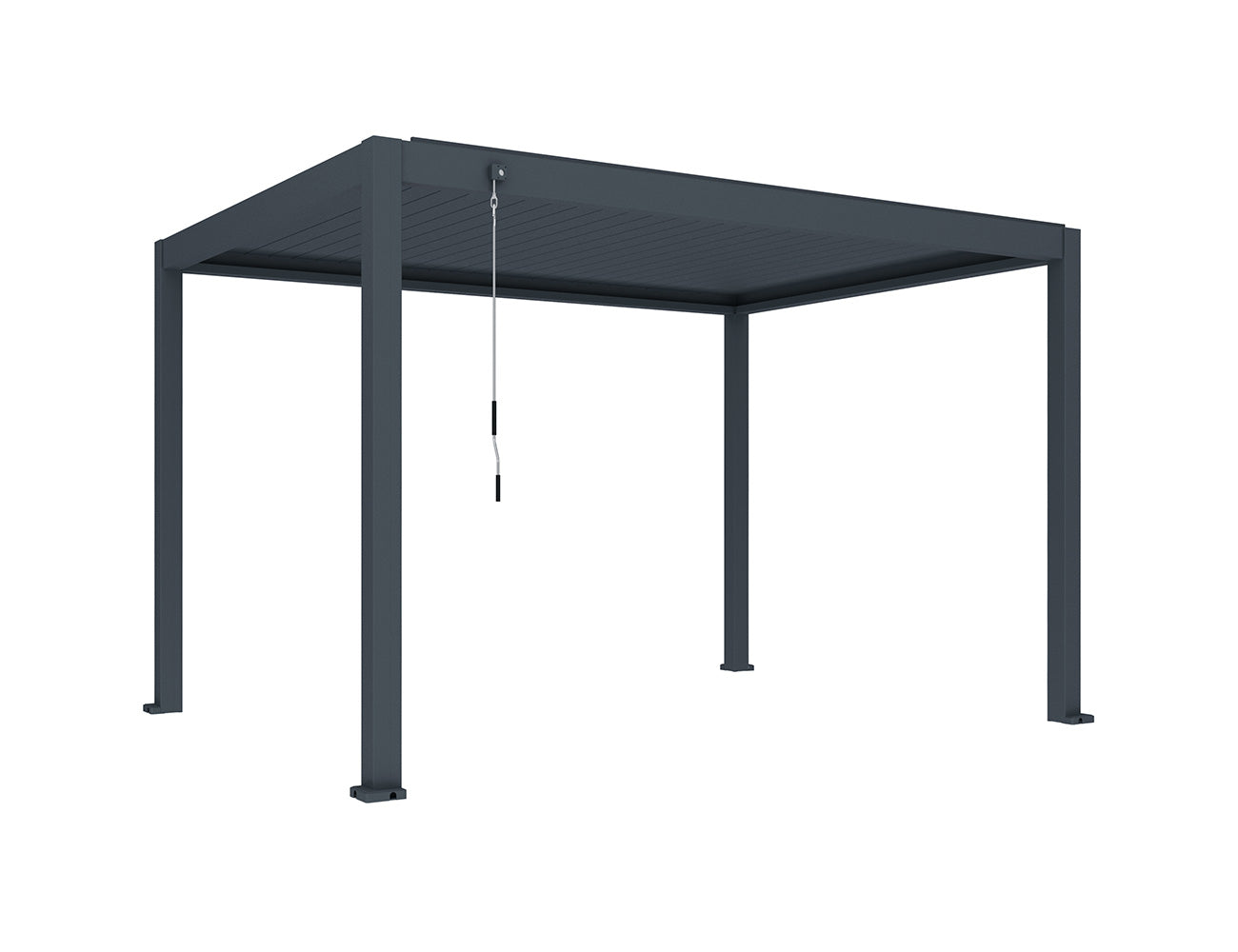 Atlantic Manual Freestanding Louvre Roof Size: 3 x 3m Color: Black