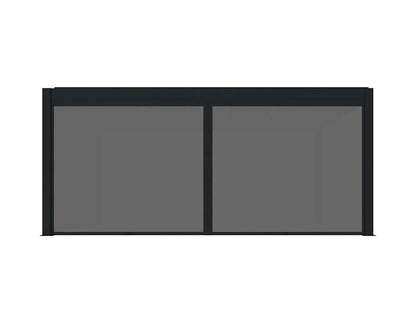 Tasman Freestanding Pergola Manual Retractable Shade Blind Size: 3m Color: Black