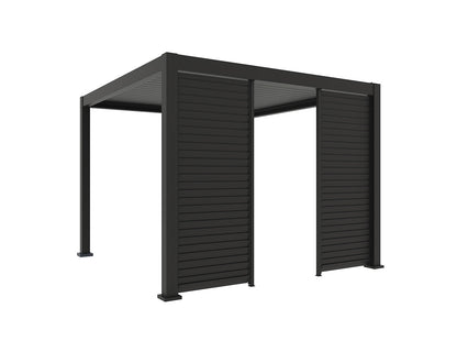Tasman Freestanding Pergola Shutter Wall Size: 1.15m Colour: Black