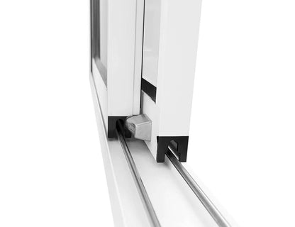 Frame Glass Sliding Door for Tasman Freestanding Pergola Size: 3m Colour: Black