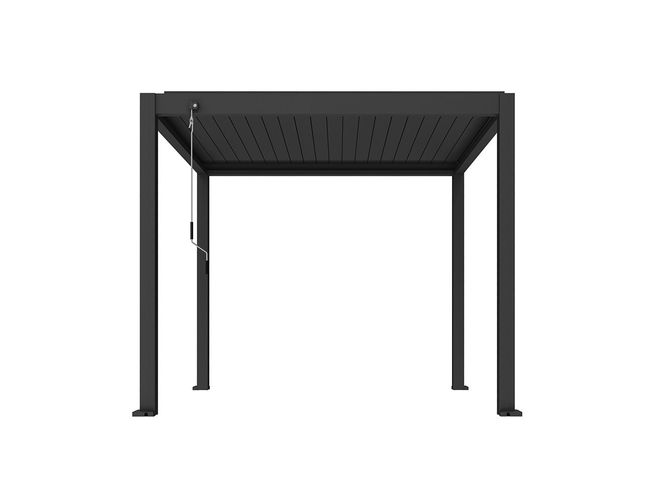 Atlantic Manual Freestanding Louvre Roof Size: 3 x 3m Color: Black