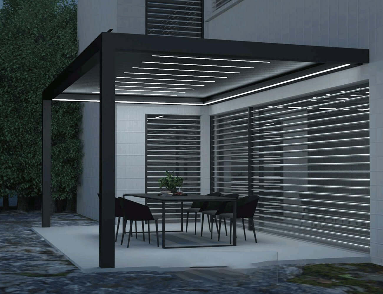 Custom Louvred Pergola