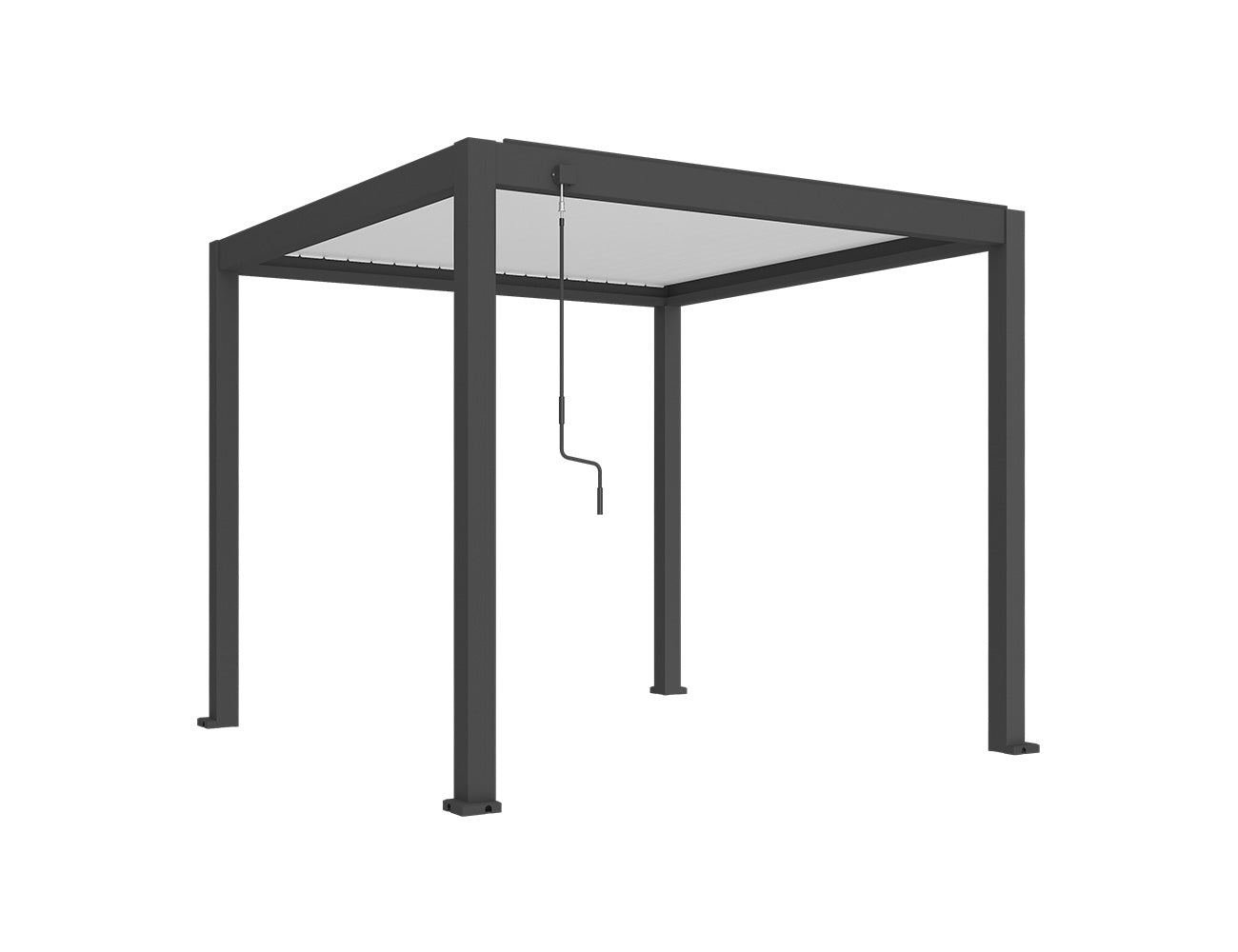 Atlantic 3×3m Manual Freestanding Aluminium Pergola