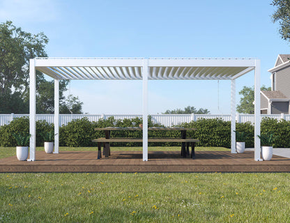 Atlantic Manual Freestanding Louvre Roof Size: 3 x 3m Color: Black