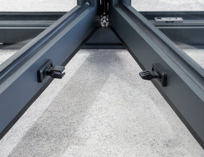 Tasman Freestanding Pergola Bifold Glass Door Size: 3m Color: Black