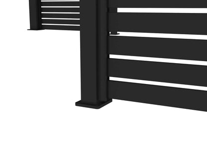 Tasman Wall Mounted Pergola Slatted Privacy Wall Size: 1.365m Colour: Black