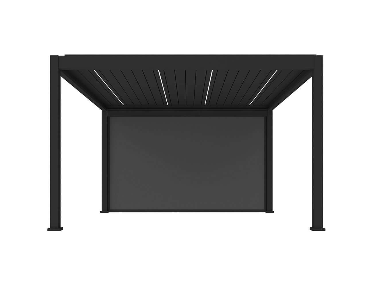 Retractable Shade Manual Blind For Tasman Wall Mounted Pergola