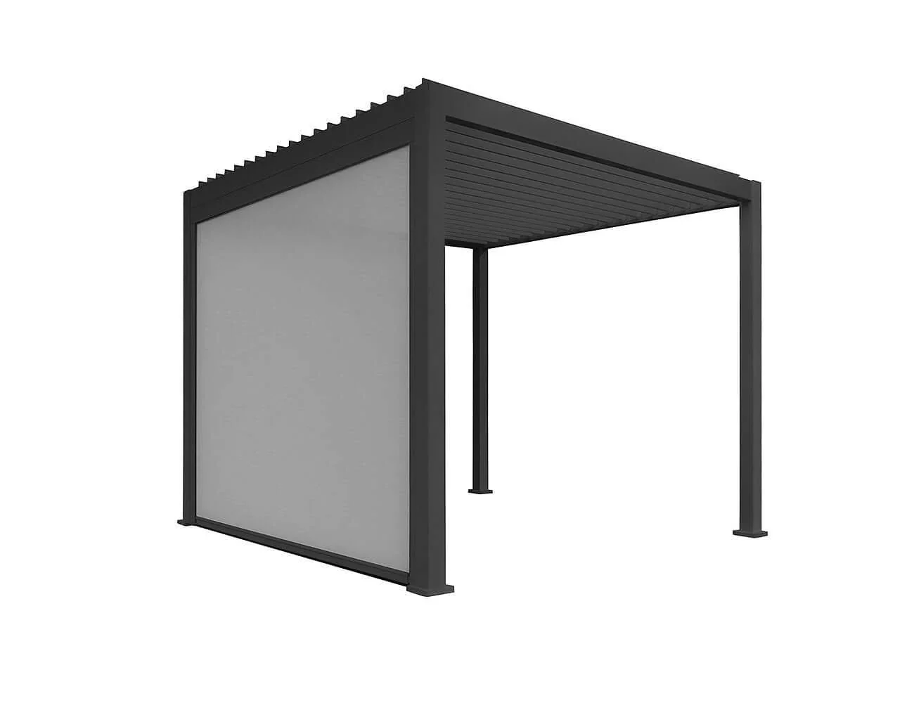Retractable Shade Manual Blind For Tasman Wall Mounted Pergola
