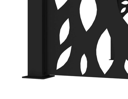 Tasman Freestanding Pergola Patterned Privacy Panel Size: 0.836m Colour: Black