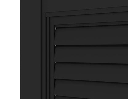 Shutter Sliding Door for Tasman Wall Mounted Pergola Size: 2.255m Colour: Black