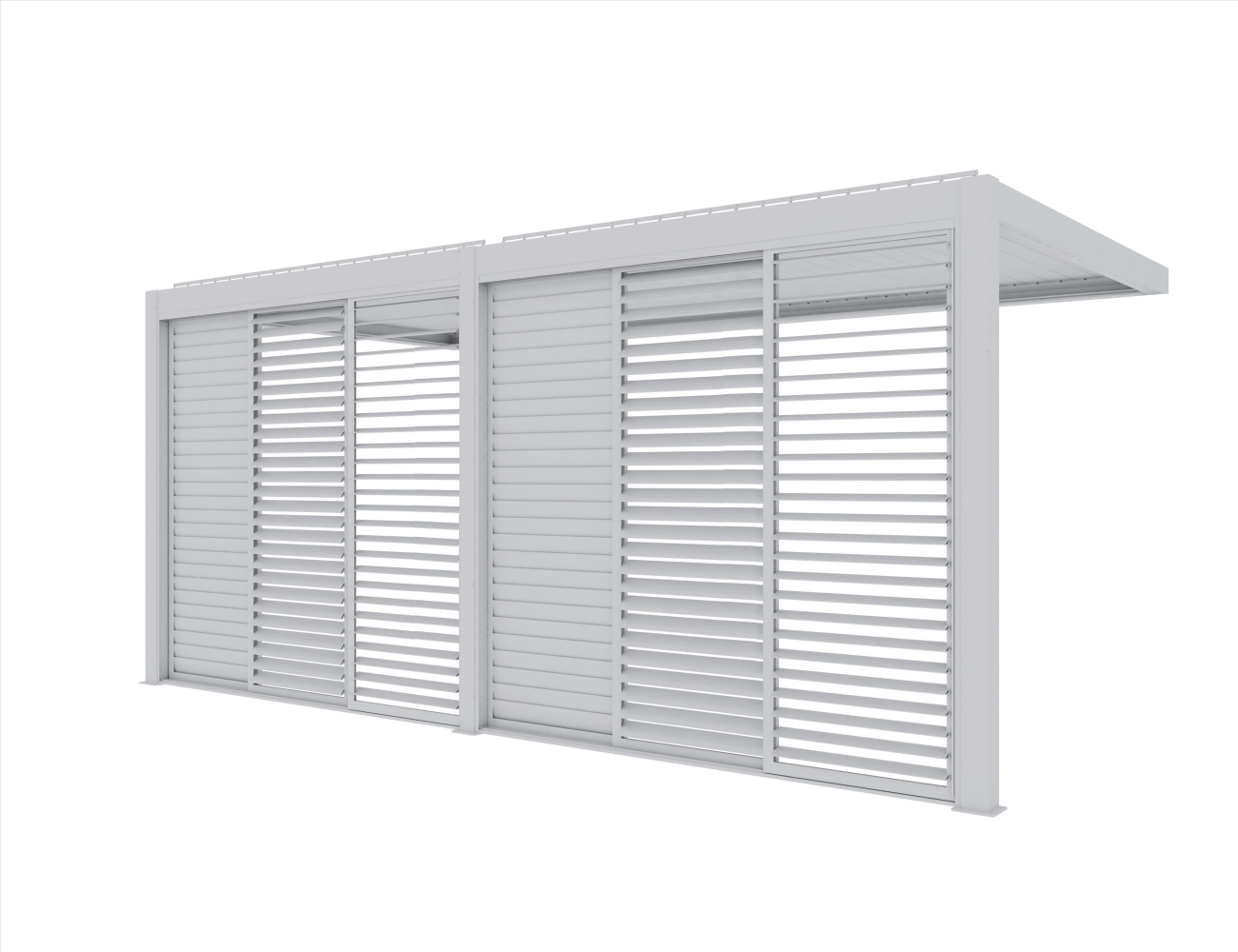 Shutter Sliding Door For Tasman Wall Mounted Pergola