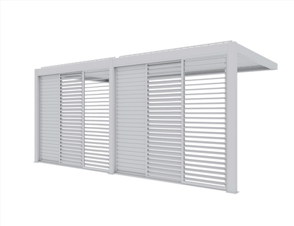 Shutter Sliding Door For Tasman Wall Mounted Pergola