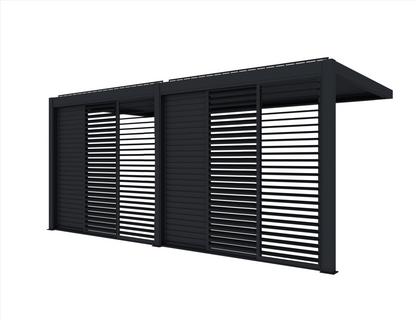 Shutter Sliding Door For Tasman Wall Mounted Pergola