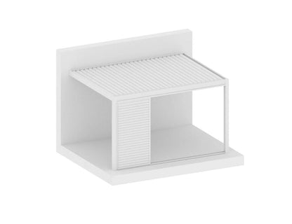 Shutter Sliding Door for Tasman Wall Mounted Pergola Size: 2.255m Colour: White