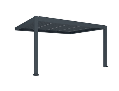 Tasman 5×4m Motorised Wall Mounted Aluminium Pergola