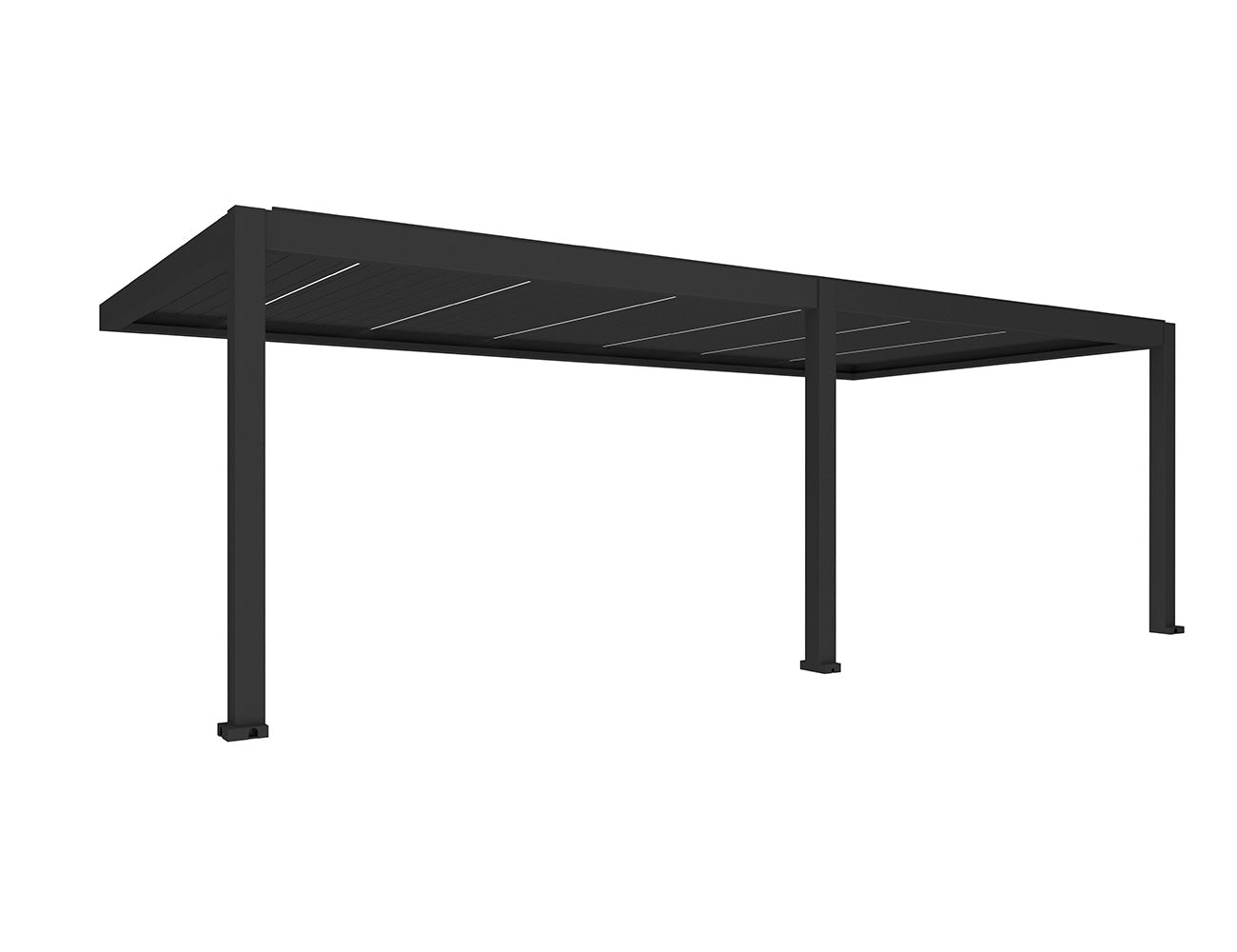 Tasman 8×4m Motorised Wall Mounted Aluminium Pergola