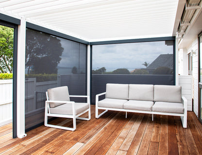 Atlantic 3×3m Manual Freestanding Aluminium Pergola