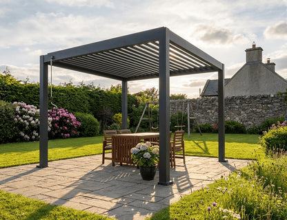 Atlantic 3×3m Manual Freestanding Aluminium Pergola