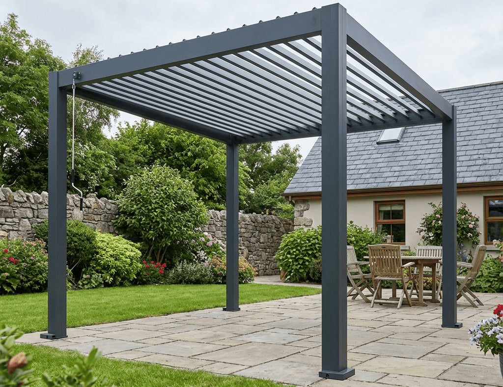 Atlantic 3×3m Manual Freestanding Aluminium Pergola