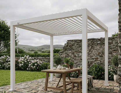 Atlantic 3×3m Manual Freestanding Aluminium Pergola