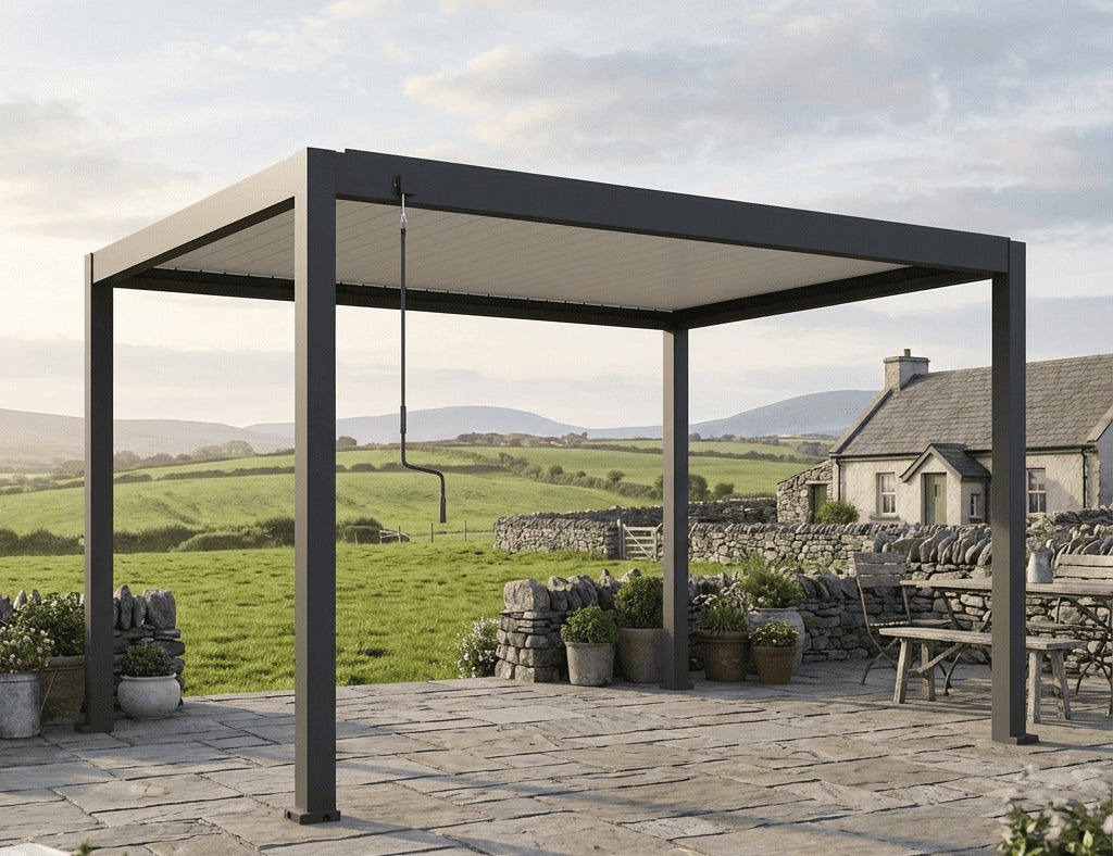 Atlantic 4×3m Manual Freestanding Aluminium Pergola