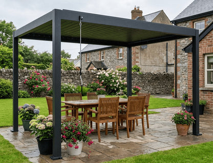 Atlantic 4×3m Manual Freestanding Aluminium Pergola