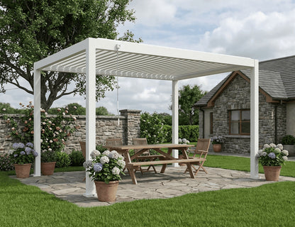 Atlantic 4×3m Manual Freestanding Aluminium Pergola